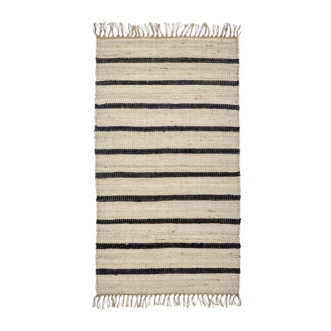 Rug, Sima, Black/Natural 140x70cm