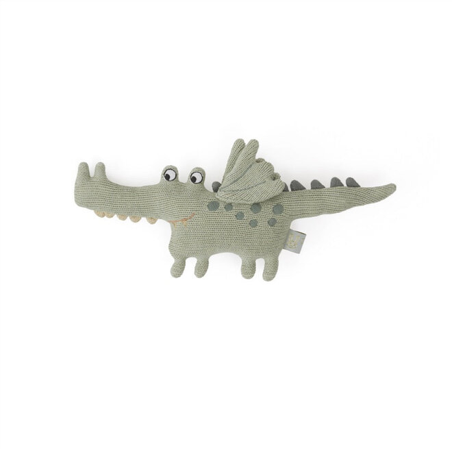 Rattle Darling Baby Buddy Crocodile Green