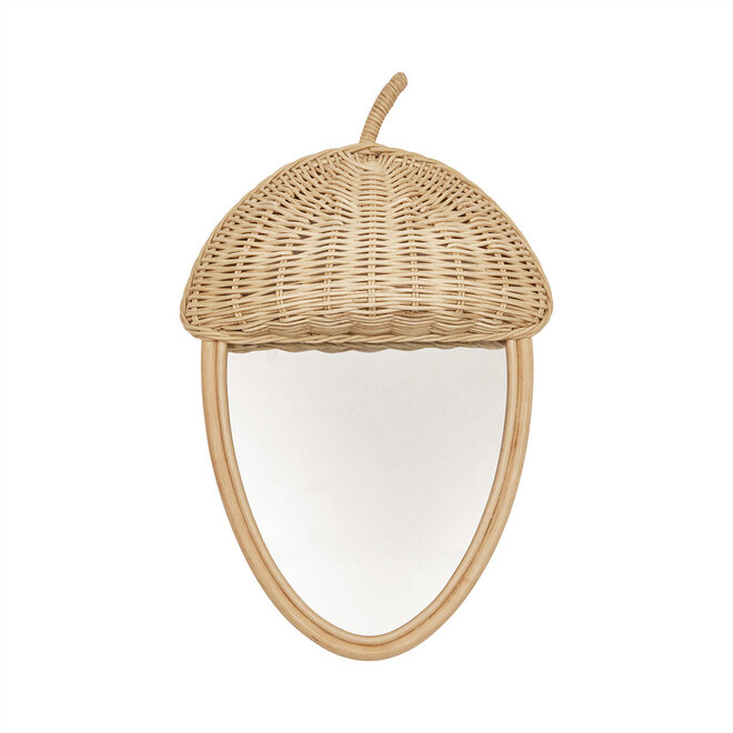 Acorn Rattan Wall Mirror