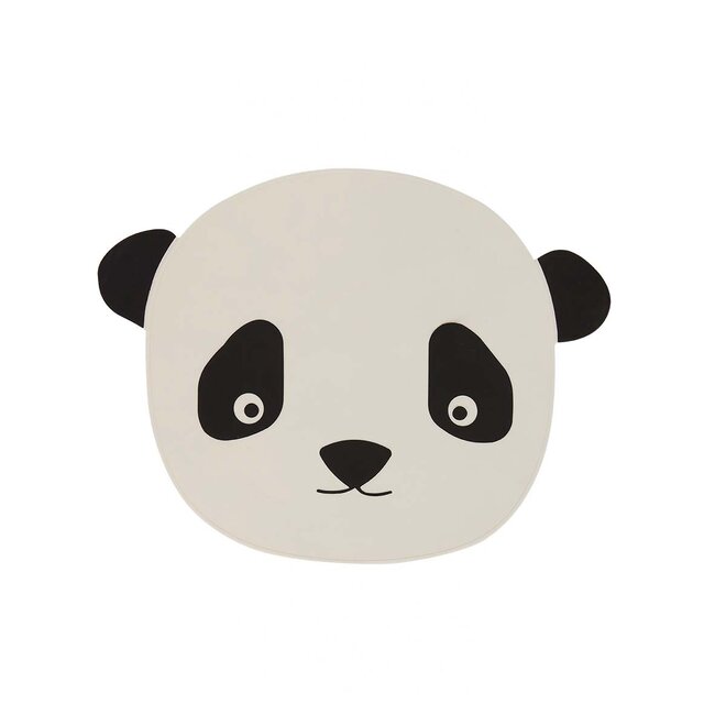 Placemat Panda White / Black