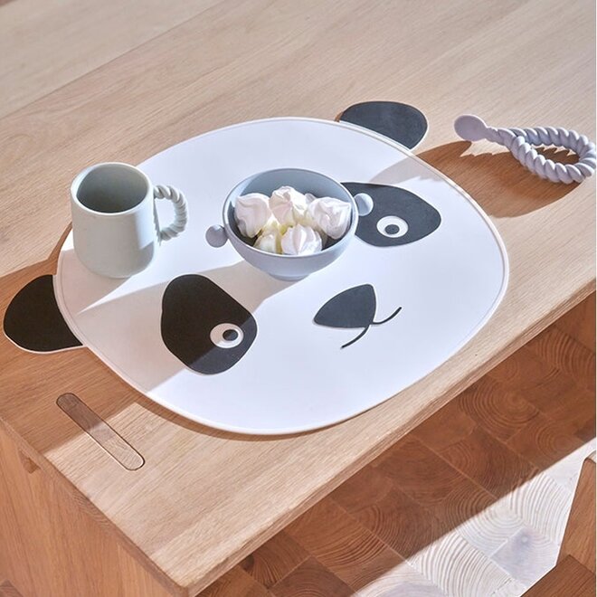 Placemat Panda - White / Black