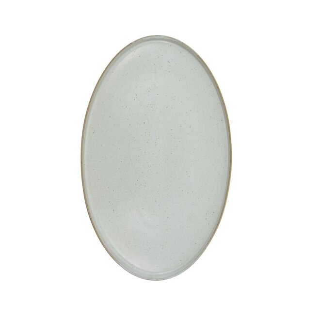 Serving dish, Pion, Oval, Grey/White