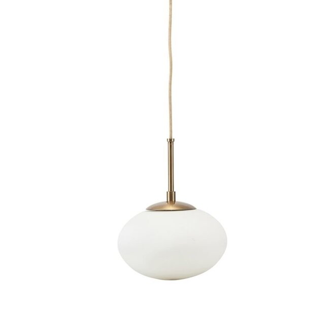 Lamp, Opal, White 22cm