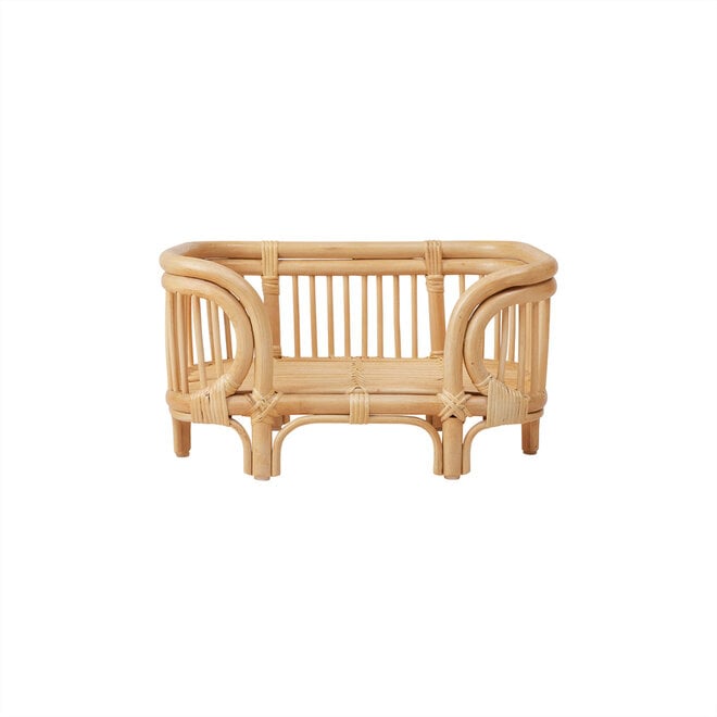 Otto Hondenbed Rattan Small