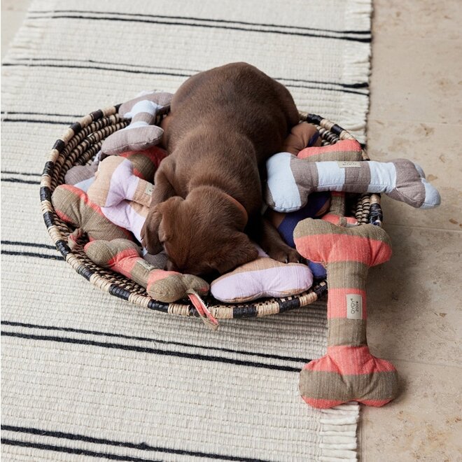 Ashi Honden speeltje IJsblauw-Chocoladebruin