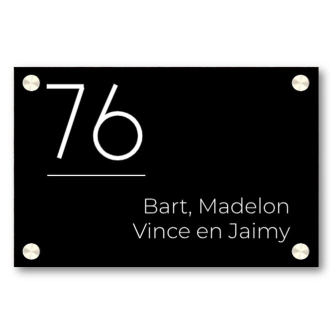 Nameplate rectangle Minimal