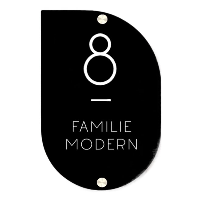 Nameplate Scandi Drip Modern