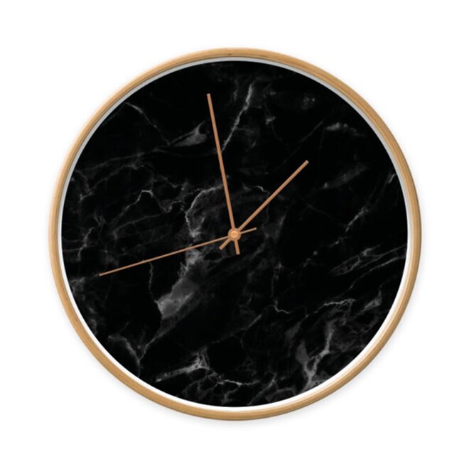 Clock marble black