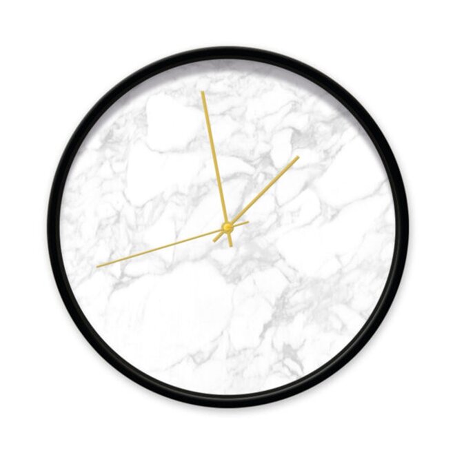 Clock Marble White