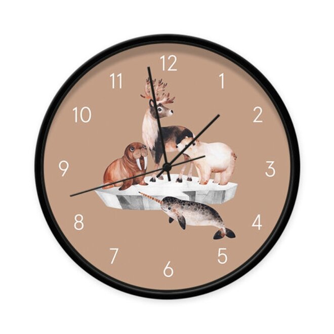 Children's clock  Sealife brown