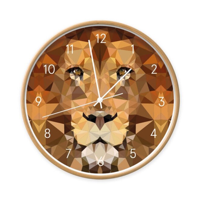 Clock Lion geometric