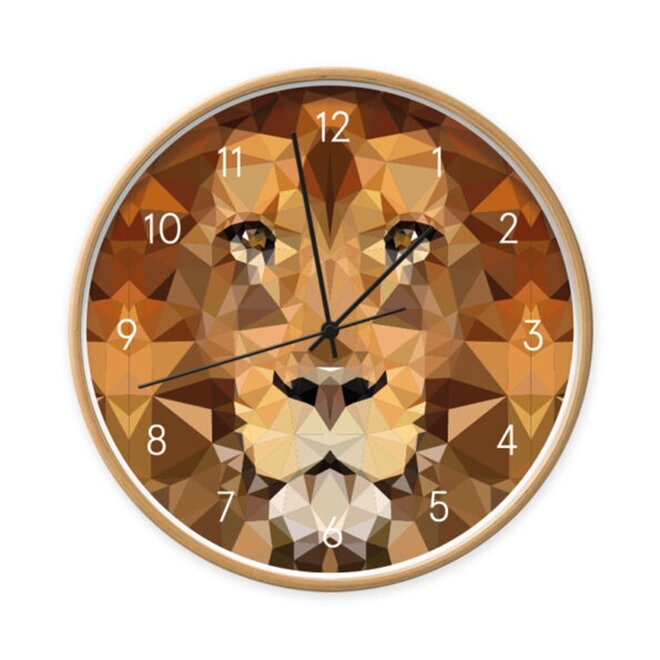 Clock Lion geometric