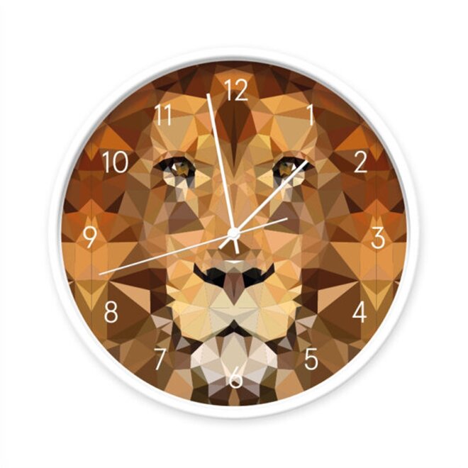 Clock Lion geometric