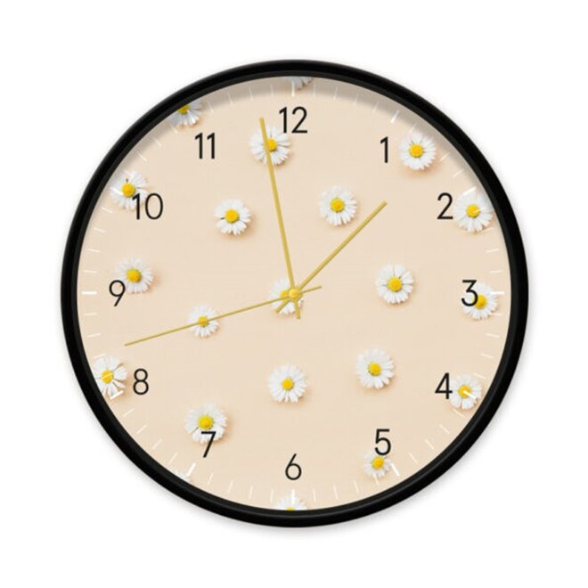 Wall Clock Daisies