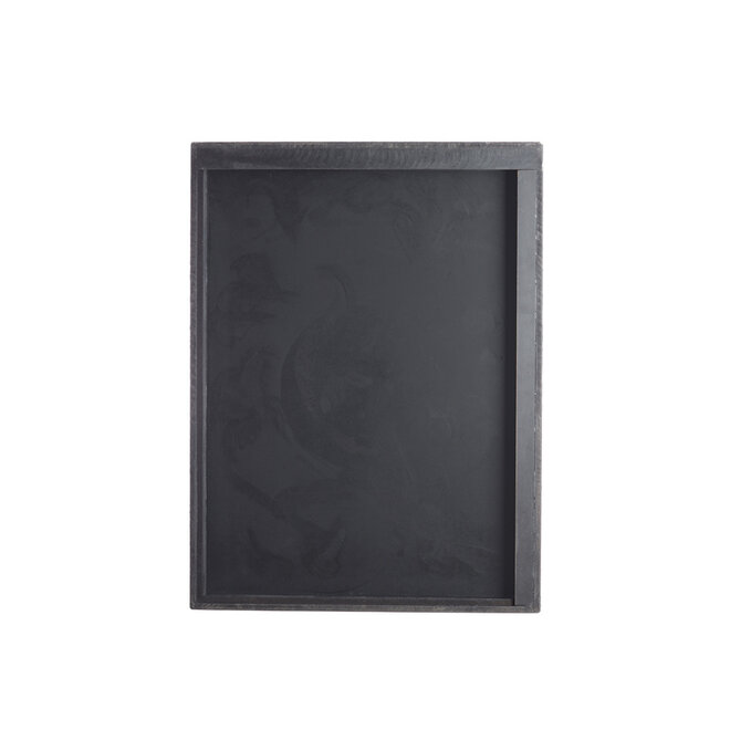 Wall ornament 80x8x60 cm COLINO wood matt black