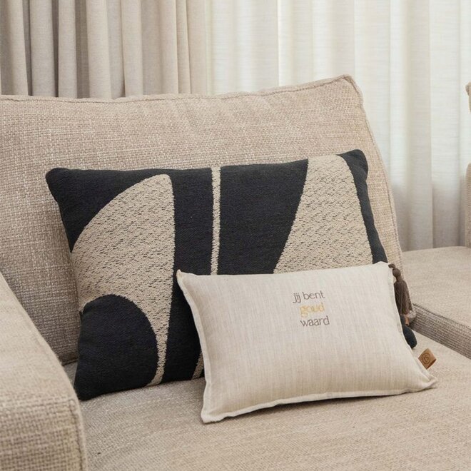 Cushion Graphic Element Antraciet grey