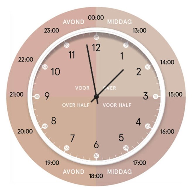 Learning clock Soft Pink