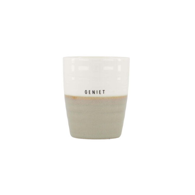 Coffee mug geniet white sand