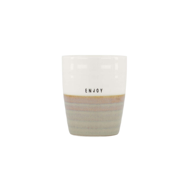 Coffee mug enjoy white sand