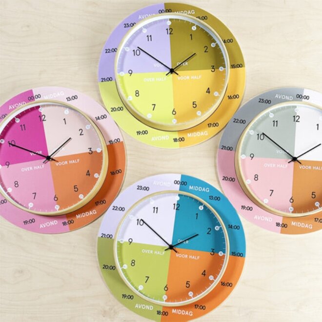 Learning clock Glossy Pink