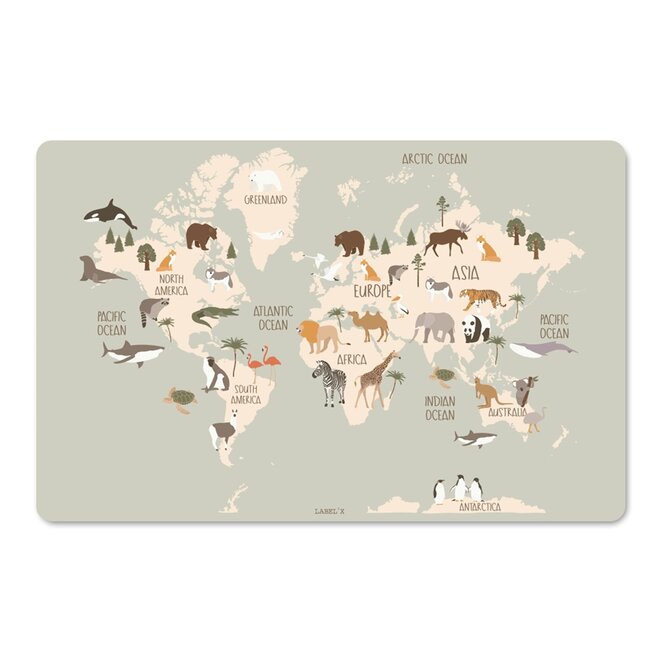 Knutselmat Animals World