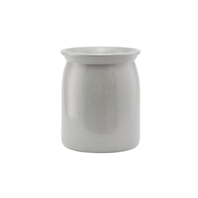 Ceramic Jar Shellish grey M