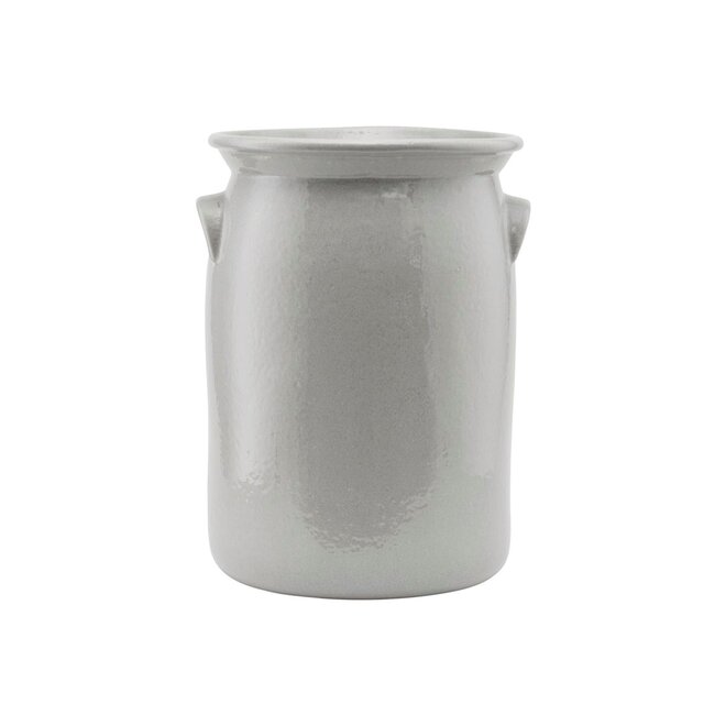 Ceramic Jar Shellish grey L