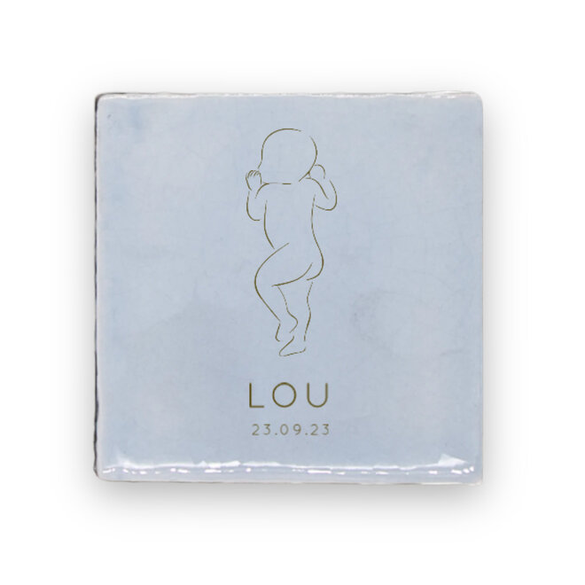 Birth tile with name