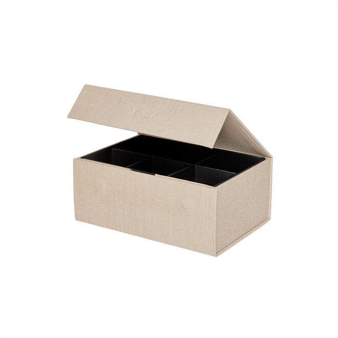 Hako Jewelry Storage Box Clay Melange