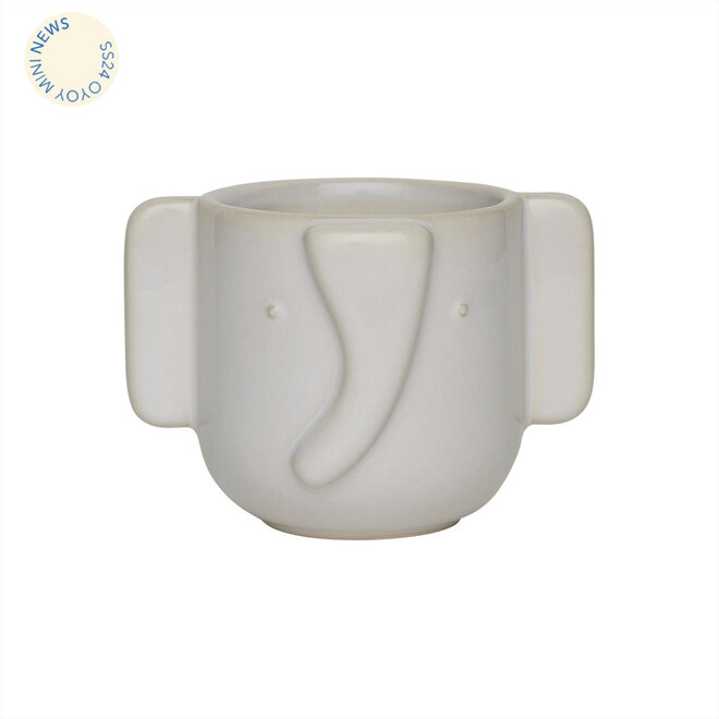 Elephant Pot  Offwhite