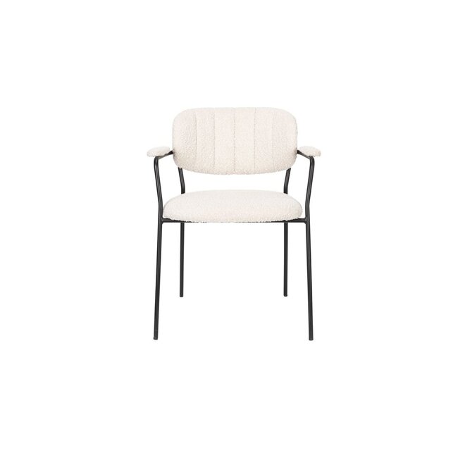 Armchair Jolien Bouclé White