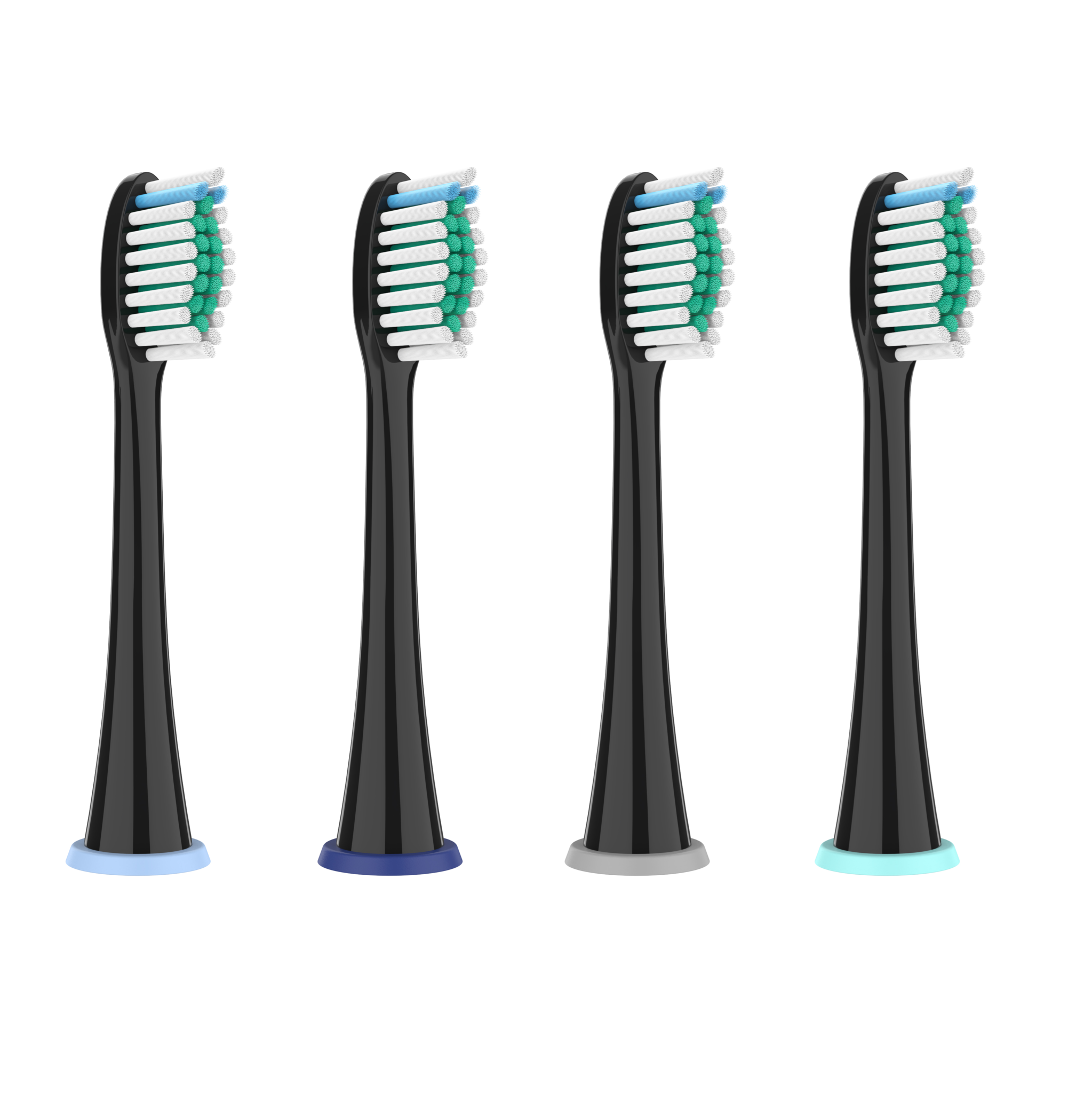 4 Zwarte opzetborstels voor Philips Sonicare  (gratis verzending)