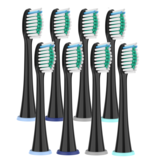 8 Opzetborstels voor Philips Sonicare Zwart (gratis verzending)