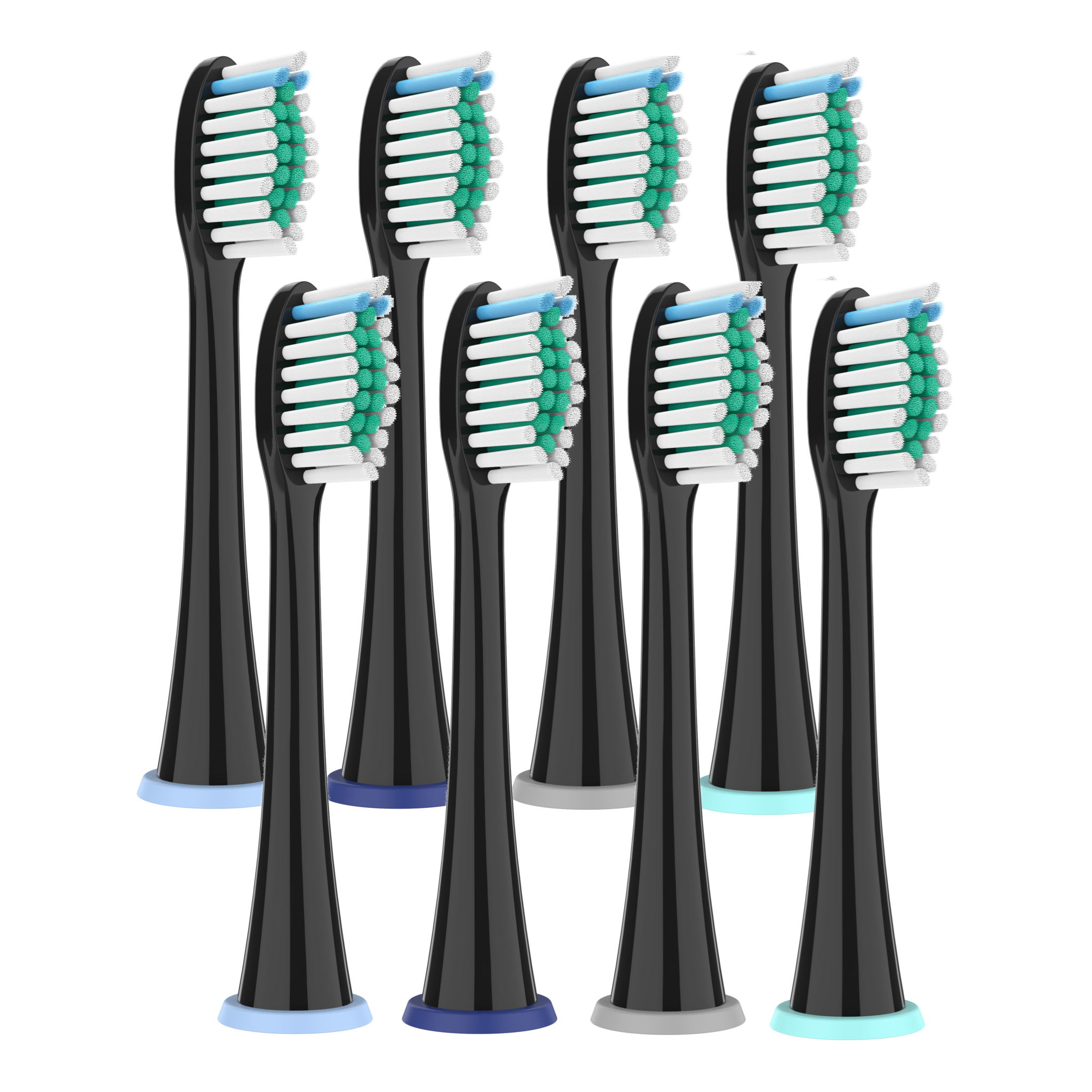 8 Opzetborstels voor Philips Sonicare Zwart (gratis verzending)
