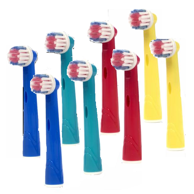 8 Kinder opzetborstels voor Oral-B vanaf 7 jaar (gratis verzending)