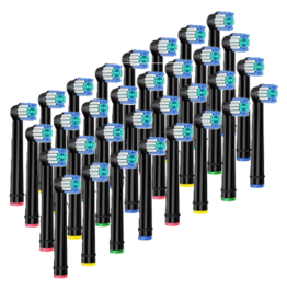 32 Opzetborstels voor Oral-B (Zwart)