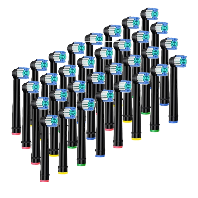 32 Opzetborstels geschikt voor elektrische tandenborstels van Oral-B (Zwart) (+ geen verzendkosten)  - Copy