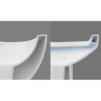 thumb-ALONI DESIGN OPHANG WC MET RVS SPROEIERAL55800 (BIDET) RIMOFF MET EEN GEÏNTEGREERDE WARM / KOUD WATER KRAAN-3