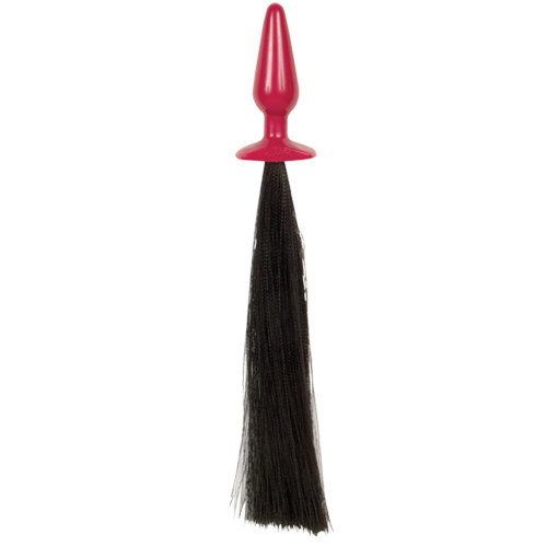 Reds Leather Pony Play Buttplug Medium Reds Leather Pony Play Buttplug Medium