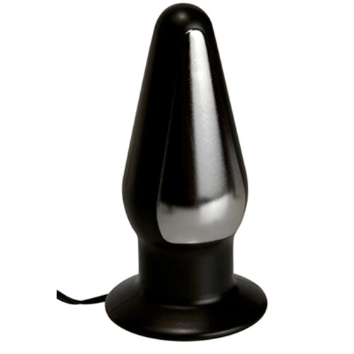 Zeus Electrosex Electrosex Grote Buttplug - Zwart/Zilver Zeus Electrosex Electrosex Grote Buttplug - Zwart/Zilver