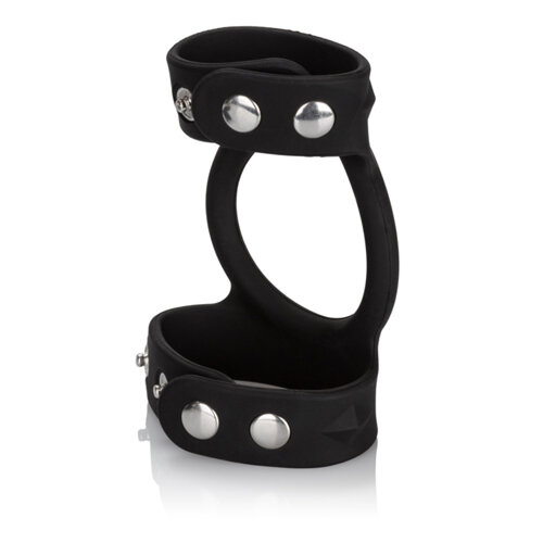 CalExotics Tri-Snap C&B Cage Cockring En Ballstretcher CalExotics Tri-Snap C&B Cage Cockring En Ballstretcher
