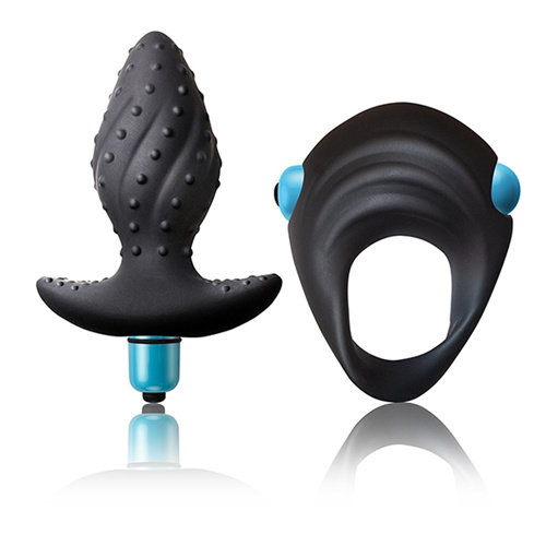 Rocks Off Ibex Kit - Vibrerende Buttplug & Cockring Rocks Off Ibex Kit - Vibrerende Buttplug & Cockring