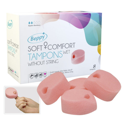 Asha International Beppy Soft + Comfort Tampons WET - 8 stuks Asha International Beppy Soft + Comfort Tampons WET - 8 stuks