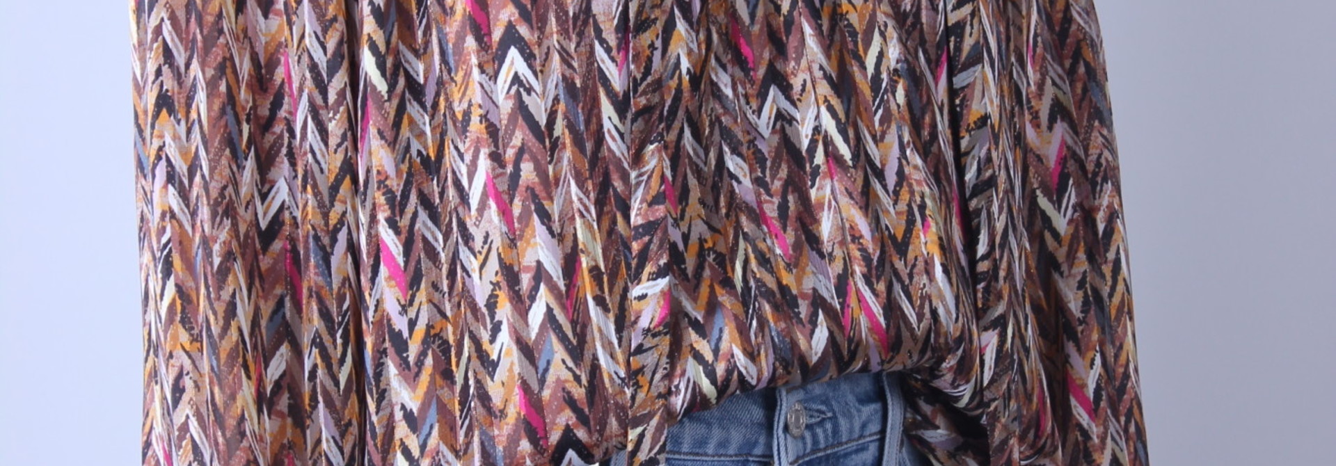 Dante6 June printed chevron blouse