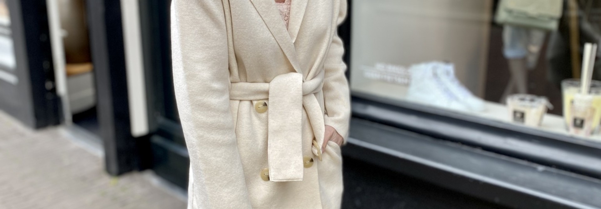 Vest BELTED SWEATER COAT