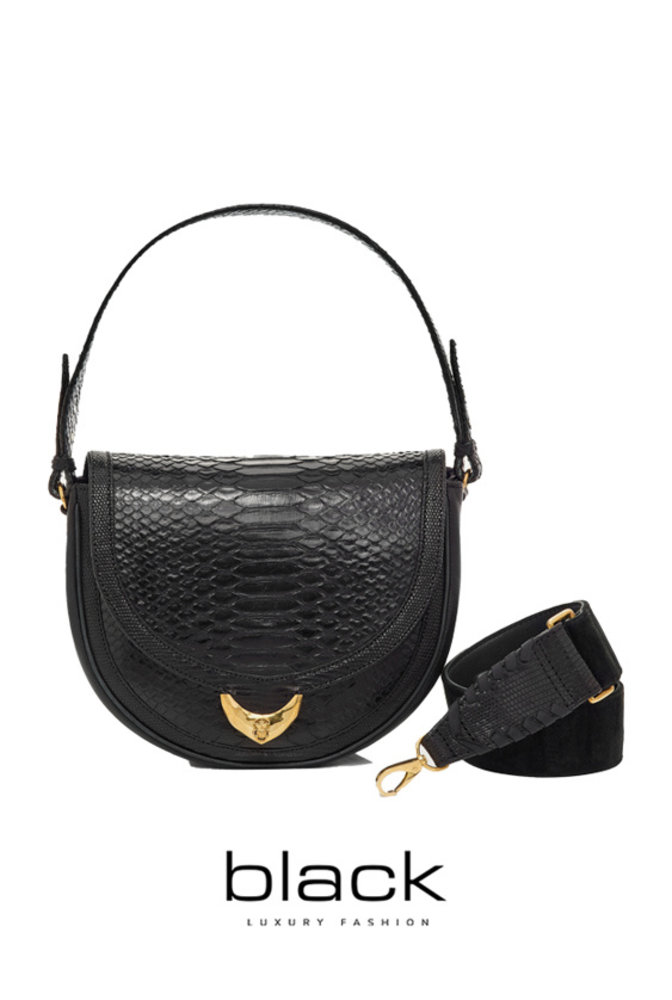 Claris Virot Sac Python Victoria Noir Claris Virot Sac Python Victoria Noir