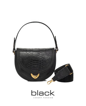 Claris Virot Sac Python Victoria Noir
