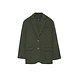 Anine Bing AB A-01-7073-350 QUINN BLAZER - OLIVE CASHMERE BLEND Anine Bing AB A-01-7073-350 QUINN BLAZER - OLIVE CASHMERE BLEND