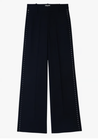 Zadig et Voltaire Wijde broek Strass Encre