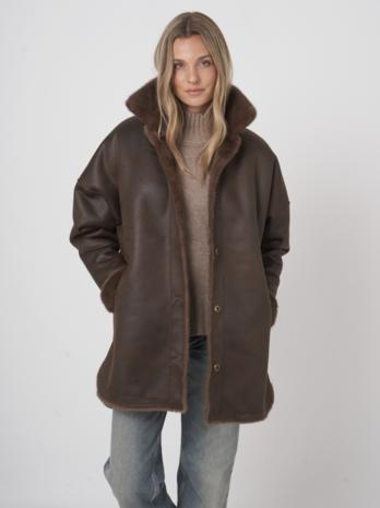 Repeat Reversible Coat Faux Fur Repeat Reversible Coat Faux Fur
